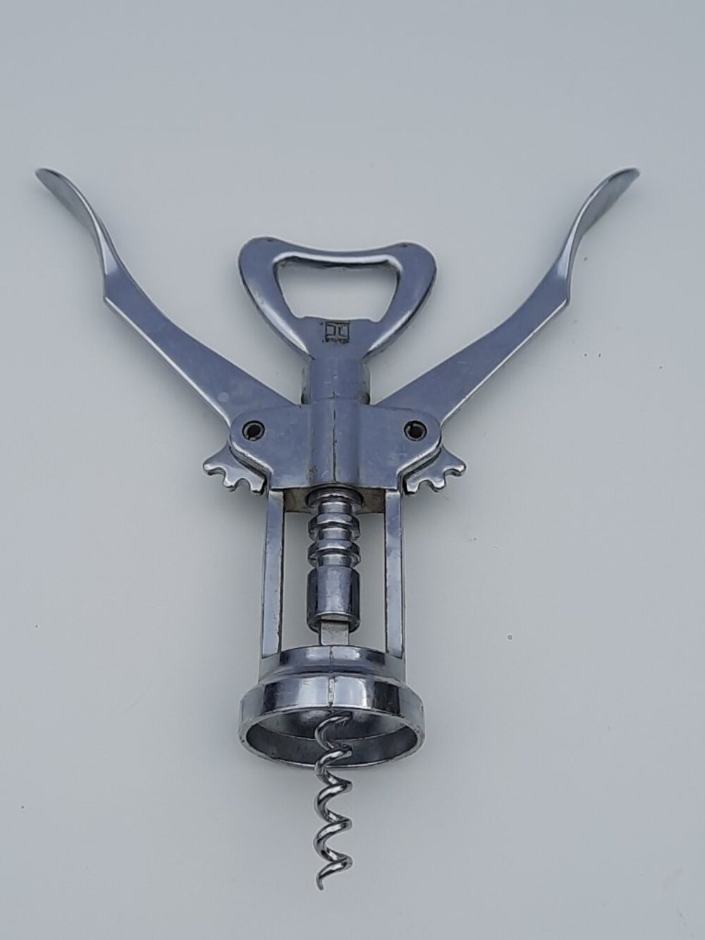 Vintage Irvinware Wing Corkscrew Bottle Opener Made in USA Chrome Barware
